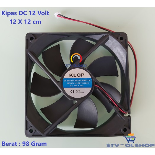 Fan DC 12V 12cm / Kipas DC 12cm x 12cm 12 Volt