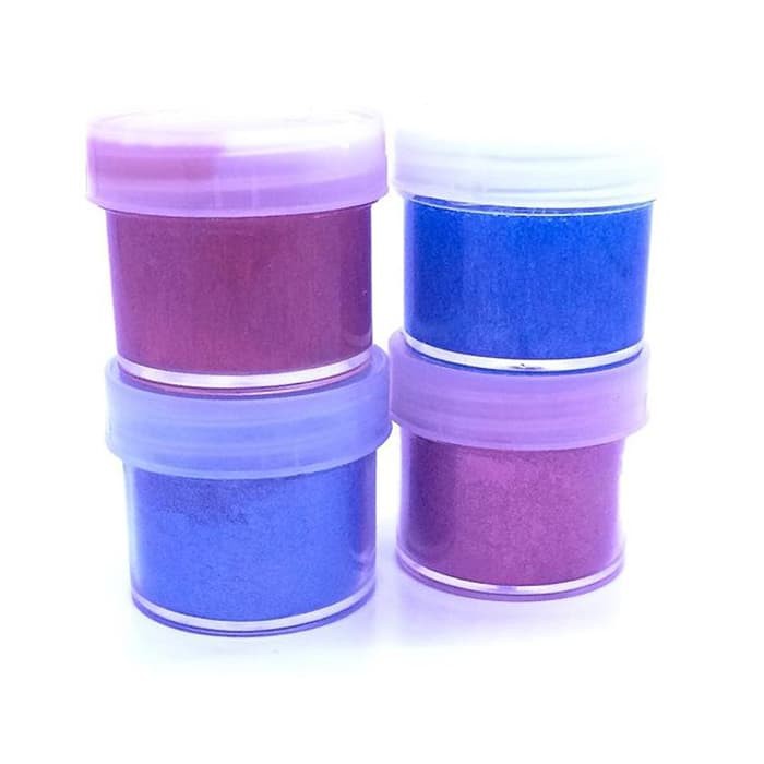 

Bubuk Metalik Metallic Powder Colour Blue Red Black Violet Green