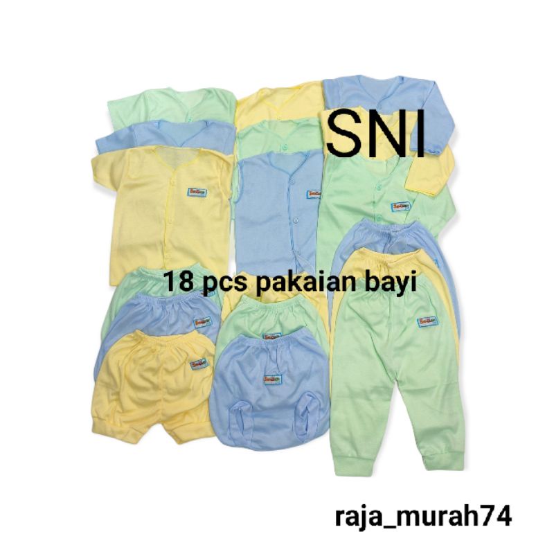 18 pcs set pakaian bayi