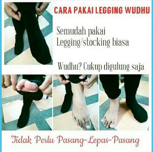 HOPYLOVY SALE - Legging Wudhu (Bahan Jersey)