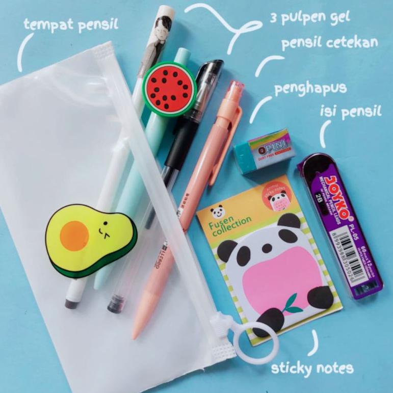 

PALING BAGUS PAKET ALAT TULIS MINI KARAKTER LUCU 8IN1 / STATIONERY SET / ALAT TULIS SET / ALAT TULIS FANCY ♡ 866