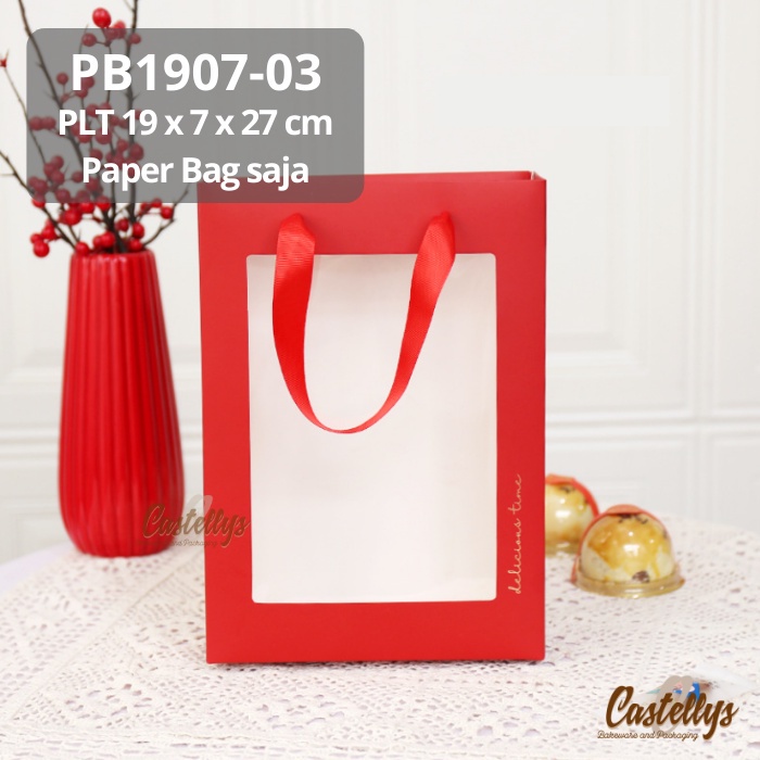 

PB1907-03 Paper Goodie Bag Hampers Packaging Kotak Kue Kado dll