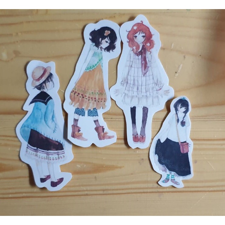 Journaling Deco - Girls Sticker - Stiker Bujo Motif Girls_04 (10pcs)