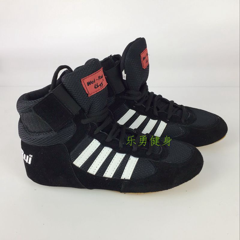 Sepatu Angkat Besi Gym Weighlifting Gulat Sepatu Melawan Sepatu Tendon Tunggal Gulat Sepatu Tinju Se