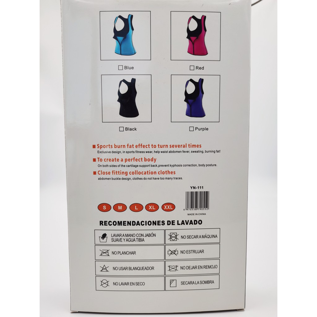 YN-111 rompi sauna pembakar lemak / korset pelangsing badan / korset pembentuk tubuh