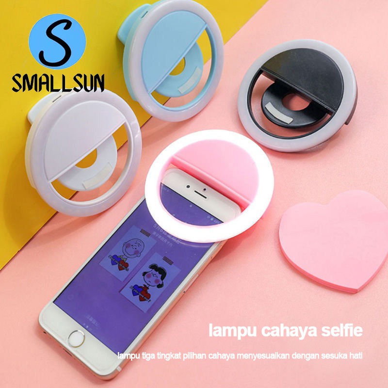 Clip On Selfie Ring Light / lampu selfie ring/ ring light selfie