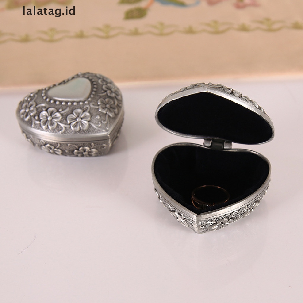 [lalatag] Metal Antique Jewelry Box Ring Jewelry Storage Organizer Chest Christmas Gift [ID]