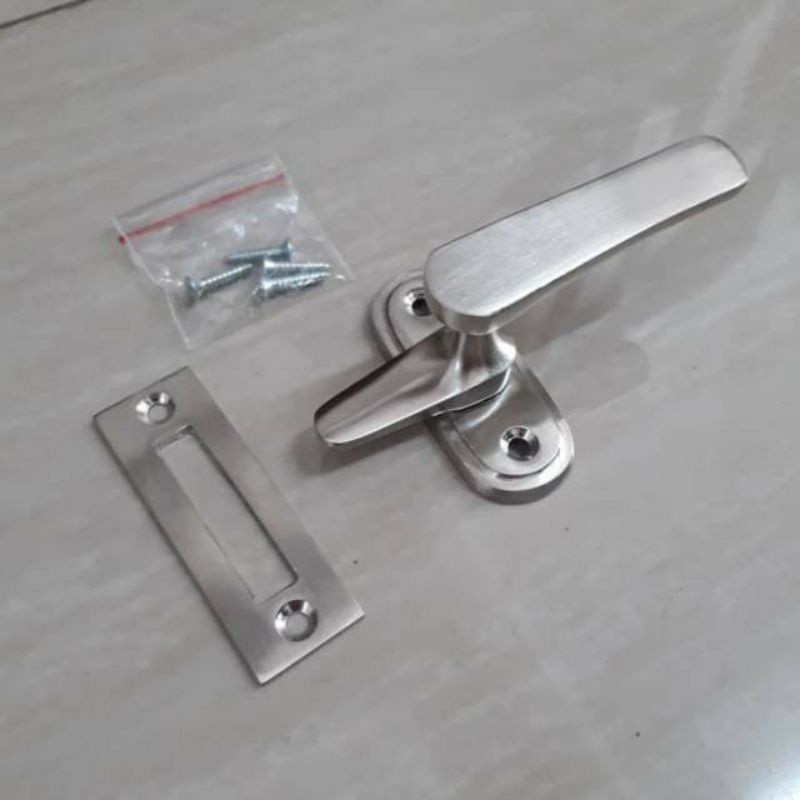 TERMURAH Rambuncis Grendel Slot Kunci Jendela Pintu Rumah Pagar Aluminium Murah 9.5cm