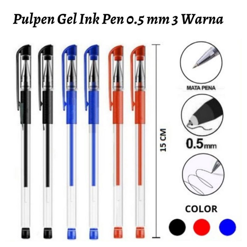 

2 pcs pena gel pen 0.5 mm