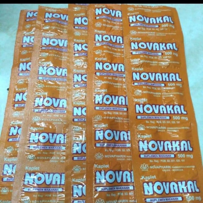 Novakal Strip - Calcium 500 Mg - Kalsium, Vitamin Ibu Hamil