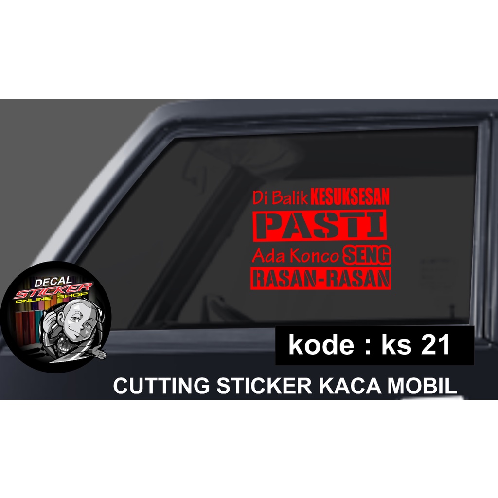 Cutting Sticker Kata Kata Unik Keren Truk/Canter/L300