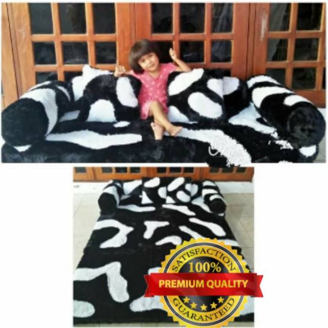 SofaBED RASFUR BULU  KARAKTER COW