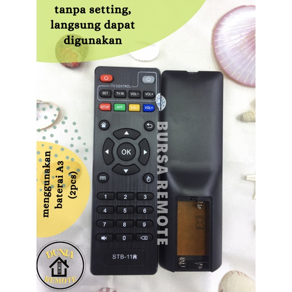 Remot Remote TV MULTI ANDROID STB-11 TV BOX ALL TYPE MXQ MX10 H96 V88 T95 TX X96 / ECER DAN GROSIR