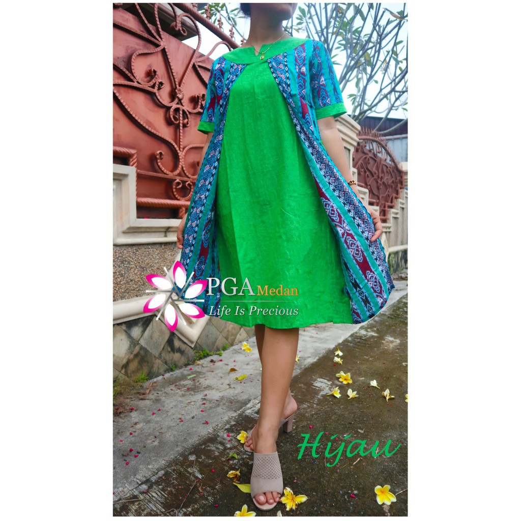 DRESS BATIK EMBOSS grosir pakaian medan