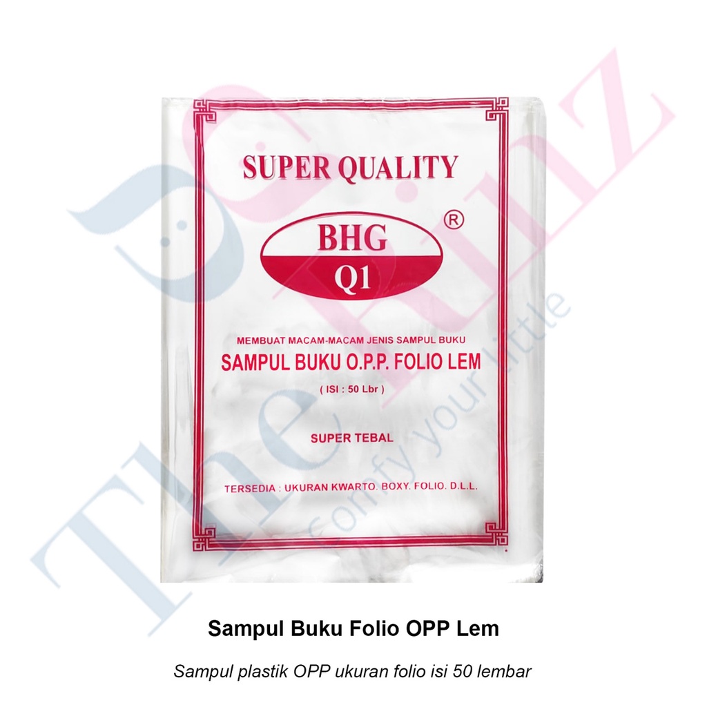 

Sampul Buku Folio OPP Lem / Sampul Plastik Folio