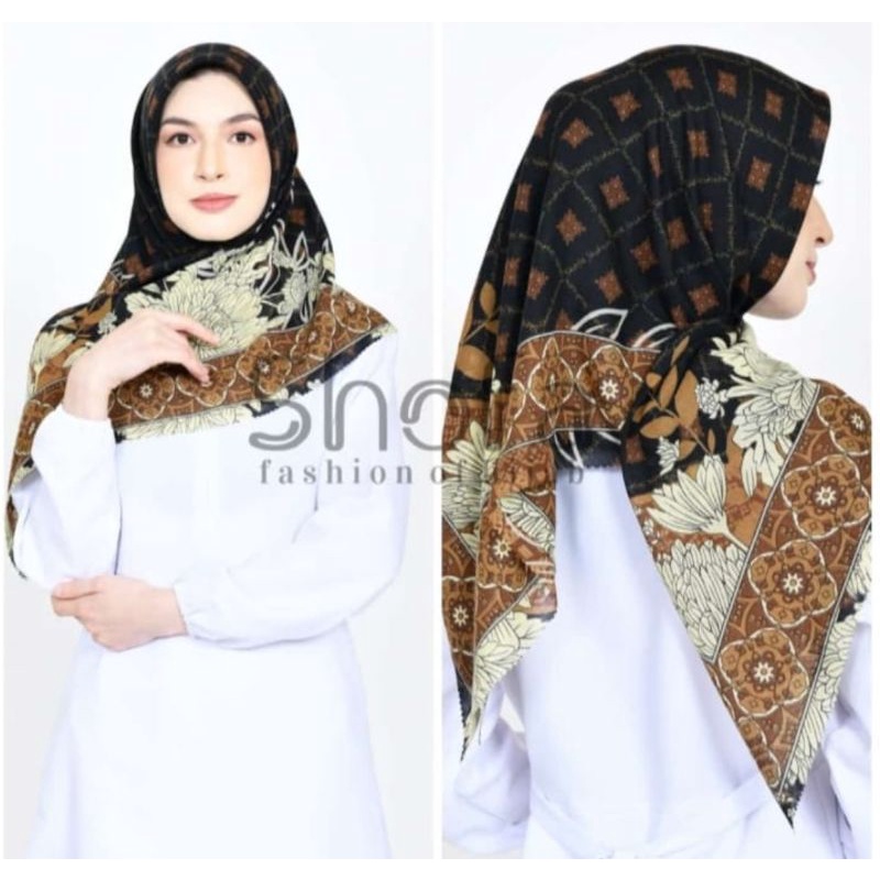Hijab denay segi empat Lasercut MS Hijab /kerudung motif terbaru-Ms 171