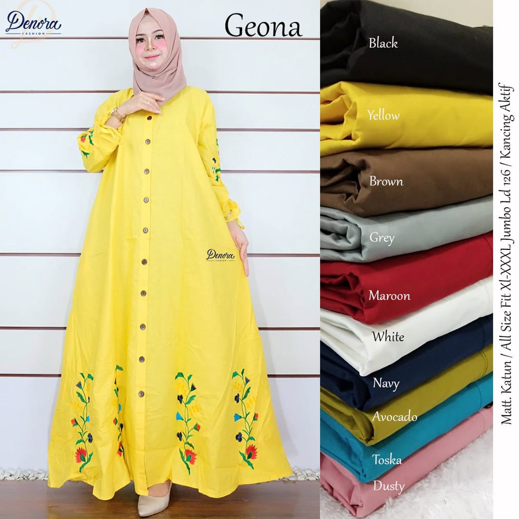 DRESS GAMIS KATUN GEONA BY ANISA