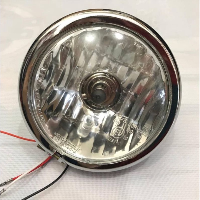 LAMPU CB PESEK CROM KACA PUTIH