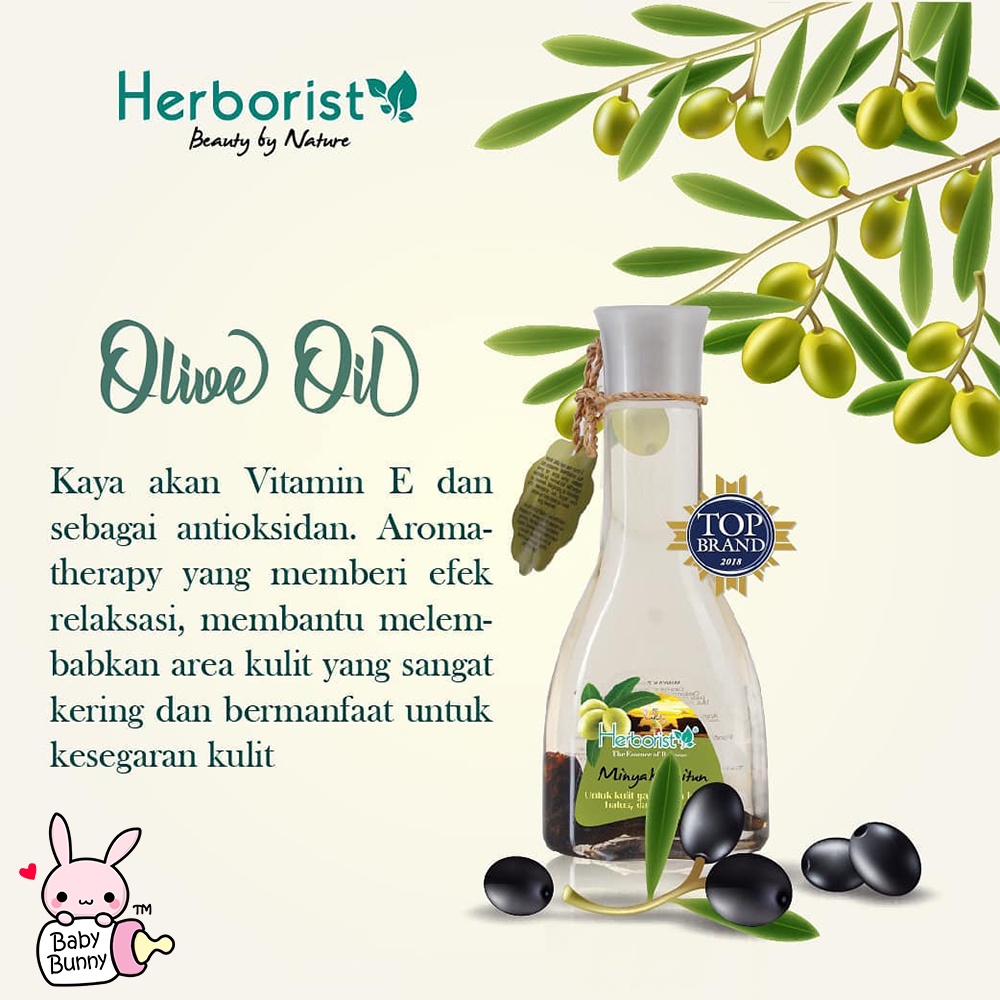 ❤ BELIA ❤ Herborist Minyak Zaitun 75ml | 150ml Herboris | BABY BUNNY