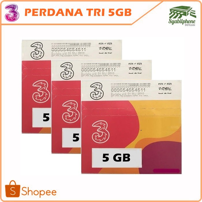 KARTU PERDANA KUOTA TRI 5GB