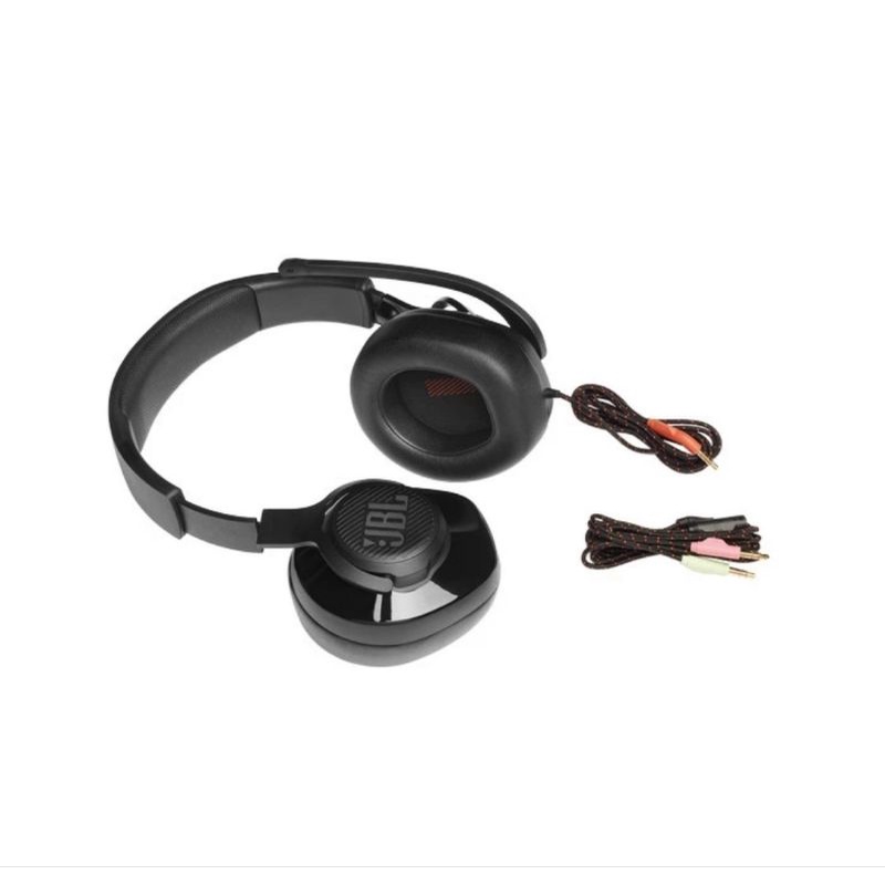 JBL Quantum 200 / Q200 Wired Over Ear Gaming Headset Headphone Resmi - Hitam