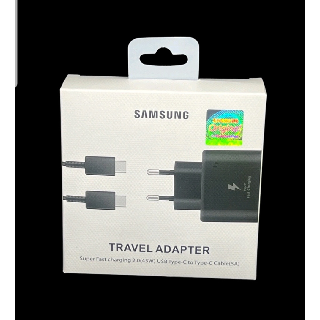 CHARGER SAMSUNG 45W ORIGINAL FAST CHARGING TYPE C TO TYPE C // TC SUPER CHARGING SAMSUNG - BD