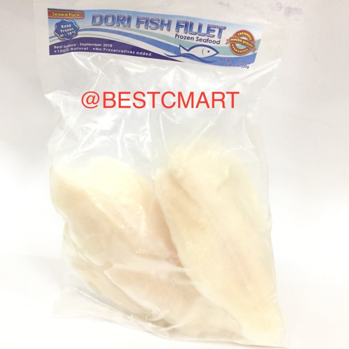 

DORI FISH FILLET 1 KG (GO-SEND INSTANT COURIER ONLY!)