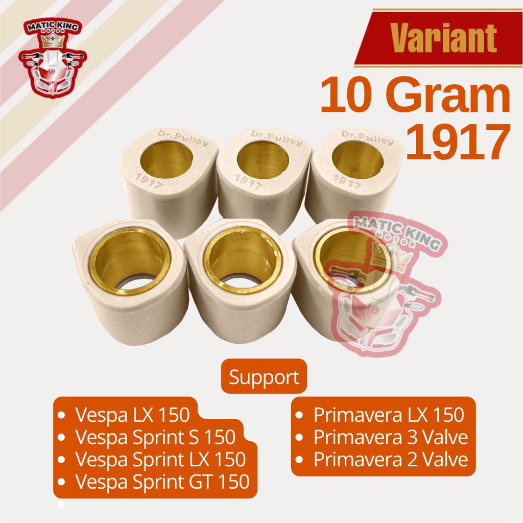 Sliding Roller Vespa Sprint LX Primavera Iget 2v 3v 150 cc DR PULLEY  1917