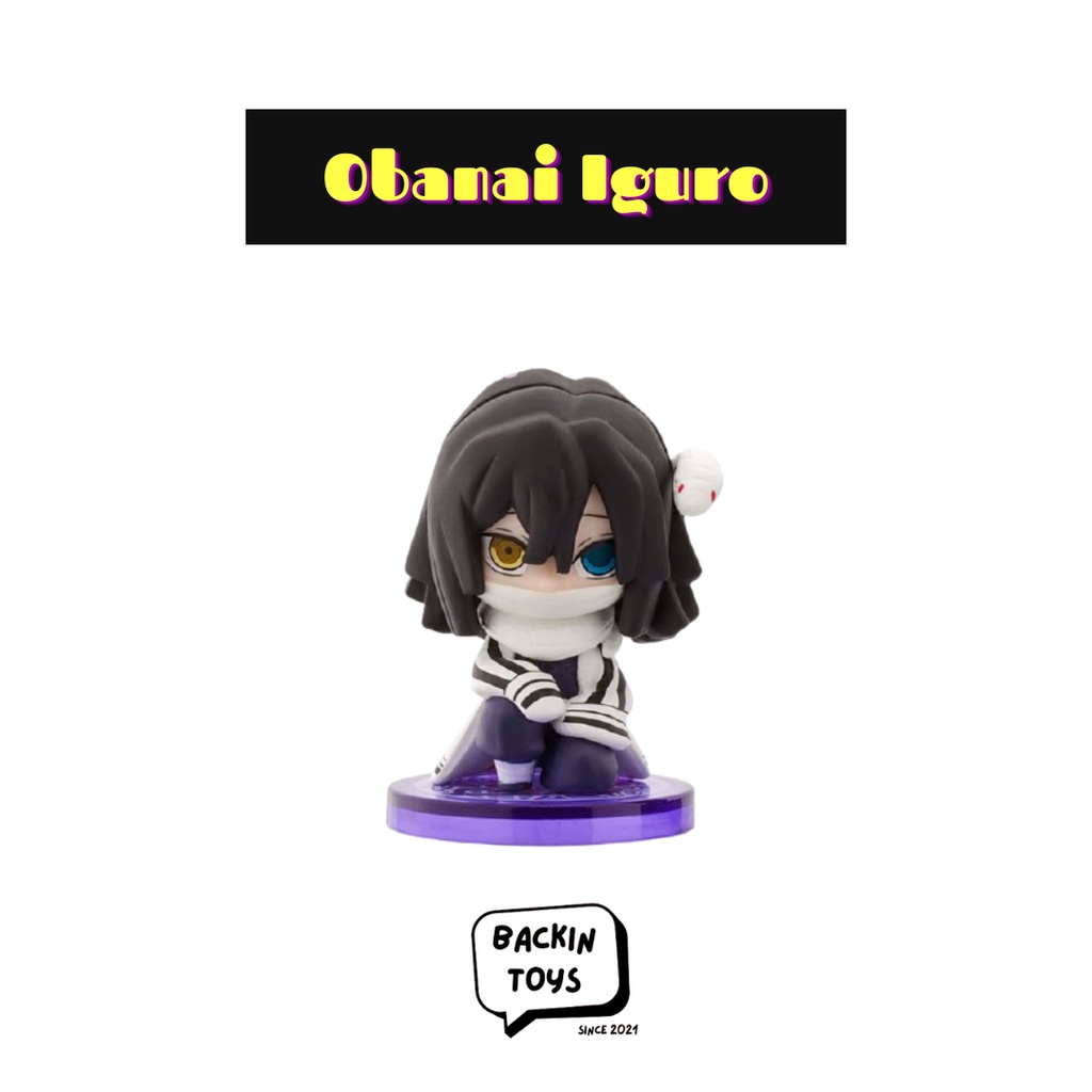 Action Figure Kimetsu no Yaiba Suwarasetai 4 Gacha - Obanai Iguro