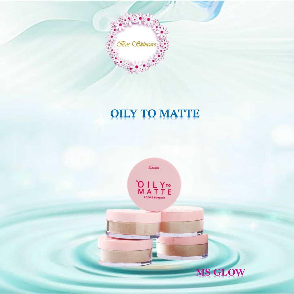 Ms Glow Loose Powder Oily To Matte Bedak Tabur