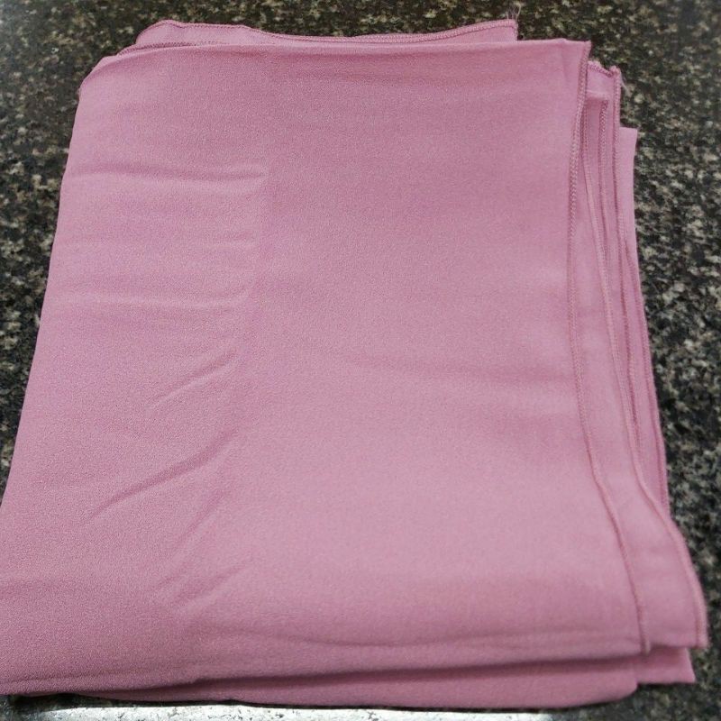 Pashmina Diamond Crepe Italiano Stretch Premium (175cm × 75cm)-Peach