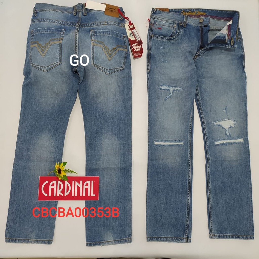 gof 34 CARDINAL CBCBA Celana Panjang Jeans Reguler Fit Slim Fit Straight Slim Bawahan Laki Dewasa