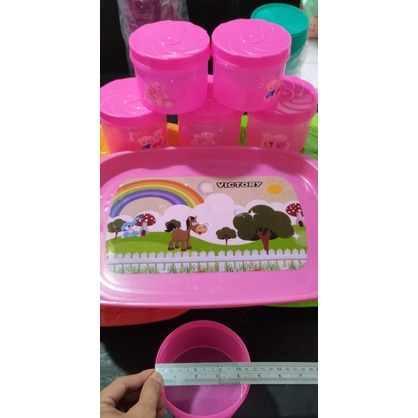 toples 6 set + nampan printing