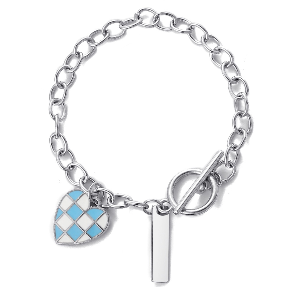 Gelang Mutiara Bentuk Hati Butterfly Warna Silver Gaya Retro Korea Untuk Wanita-30