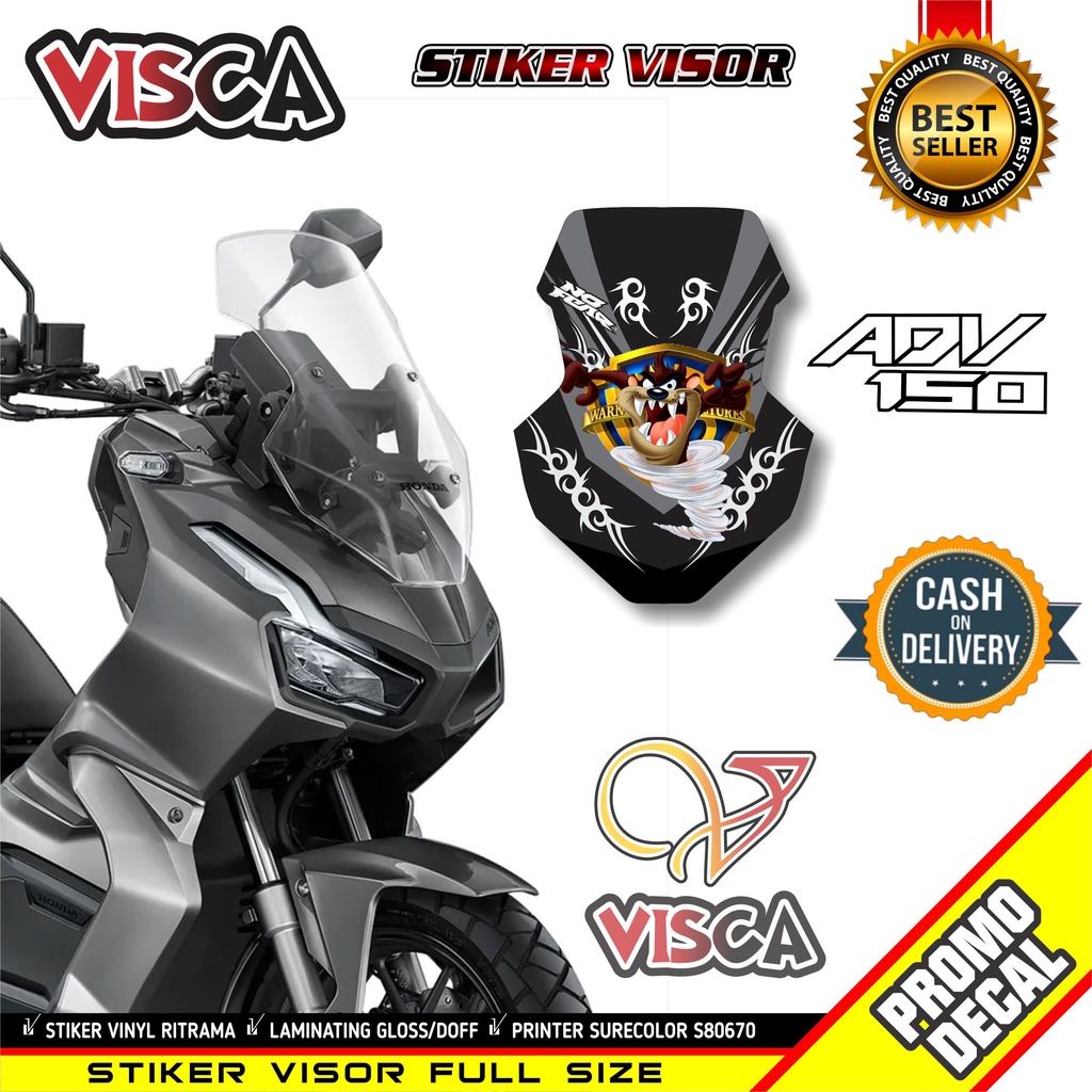 Stiker Visor Adv 150 Sticker Adv 150 Stiker Motor Adv 150 Stiker Visor Motor Honda Adv 150 Tazmania