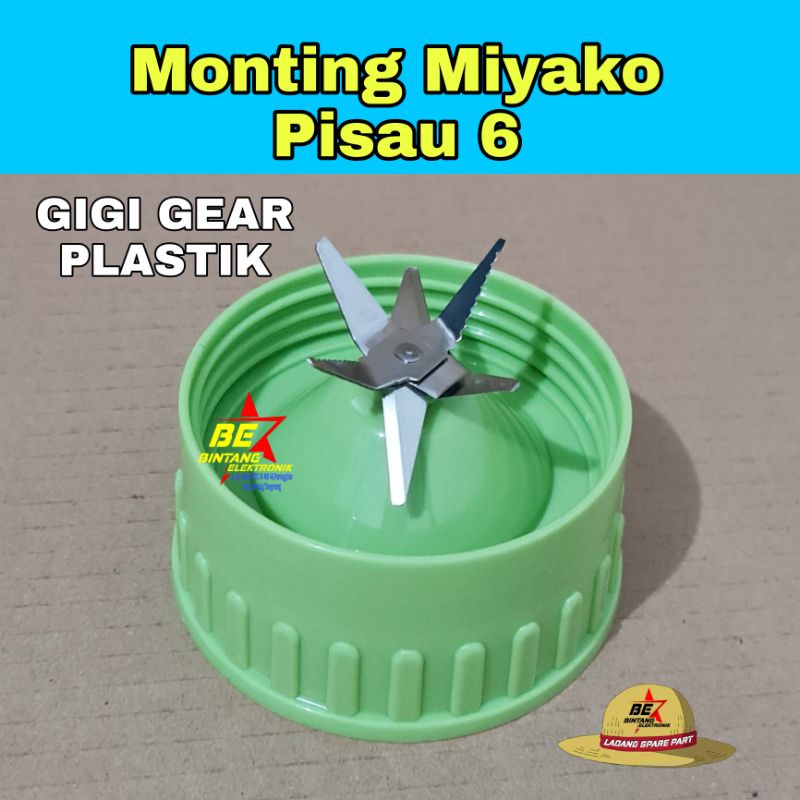 Monting Mangkok 6 Pisau Miyako Model Baru BL 151 152 101 102