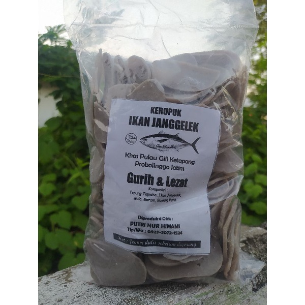

( 500 Gram ) Kerupuk Ikan Jenggelek Oleh-oleh khas Gili Ketapang