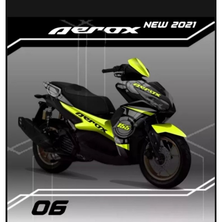 decal sticker motor yamaha aerox new 2021