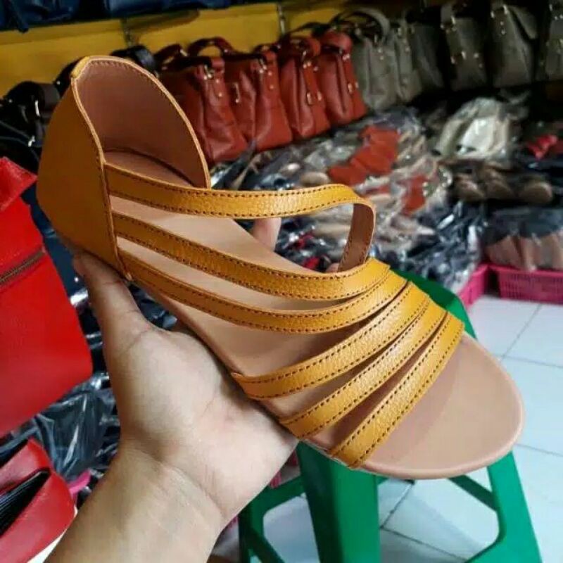 Sandal Kulit Wanita - Sandal Kulit Garut - Sandal Papirut Garut