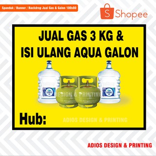 Spanduk Jualan Gas 3 Kg Shopee Indonesia