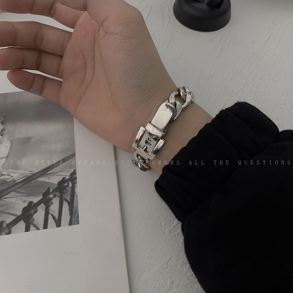 Gelang Rantai Tebal Gaya Hip Hop Untuk Pria Dan Wanita