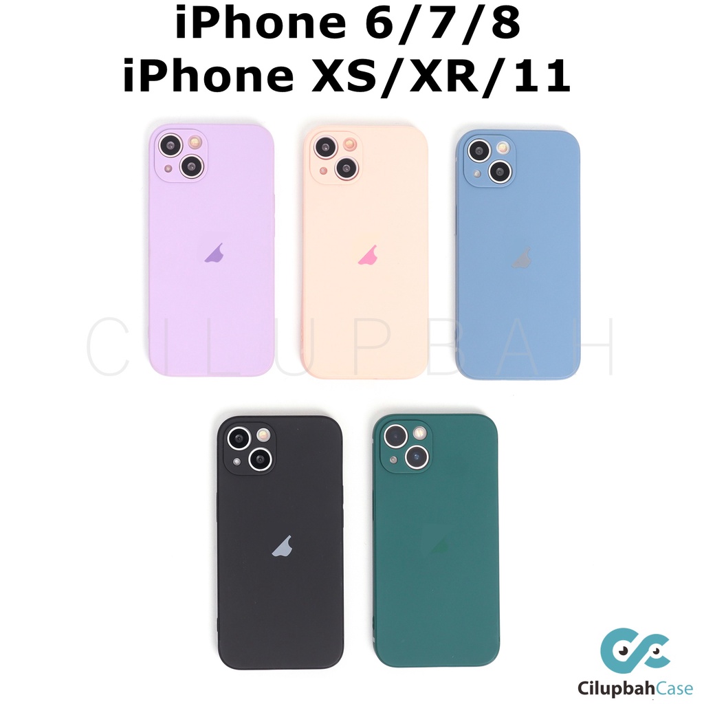 Edge Silicone Matte Soft Case Lens Cover for iPhone 7 8 SE 7+ 8+ X XR XS 11 12 13 MINI PRO MAX