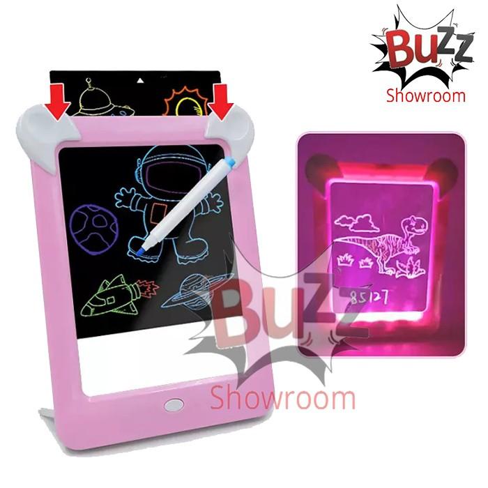 

Magic Drawing Board LED Pad Mainan Papan Tulis Belajar Anak