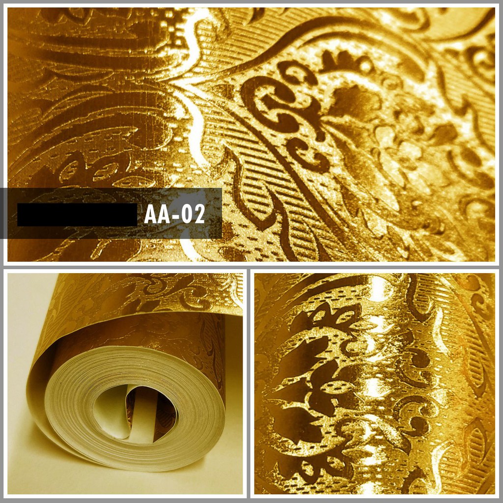 Wallpaper Gold Eksklusif Murah, Grosir, Beli banyak gratis ongkir