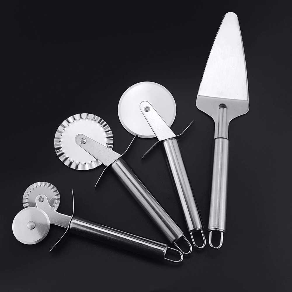 Pisau Pemotong Pizza Cutter / Pizza Slicer Roller Stainless Steel Gerigi