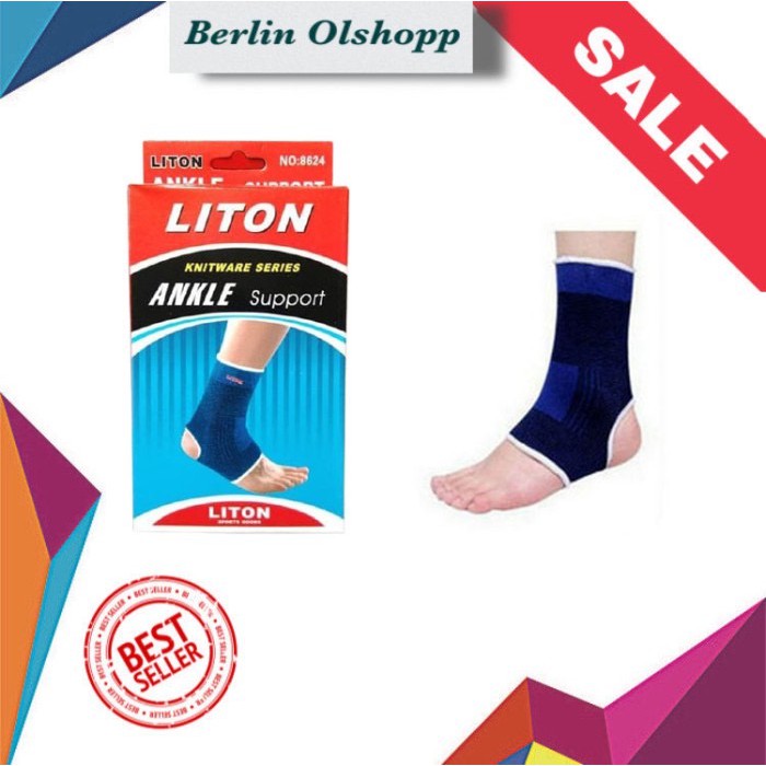 Liton ankle support 8624 Kaos Kaki Tumit Alat Keseleo Pelindung Tumit