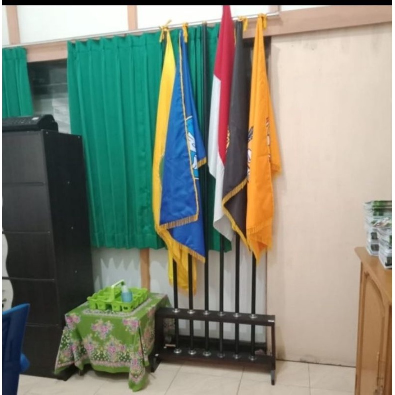 

PAKET Tatakan Bendera isi 6 lubang plus tiang
