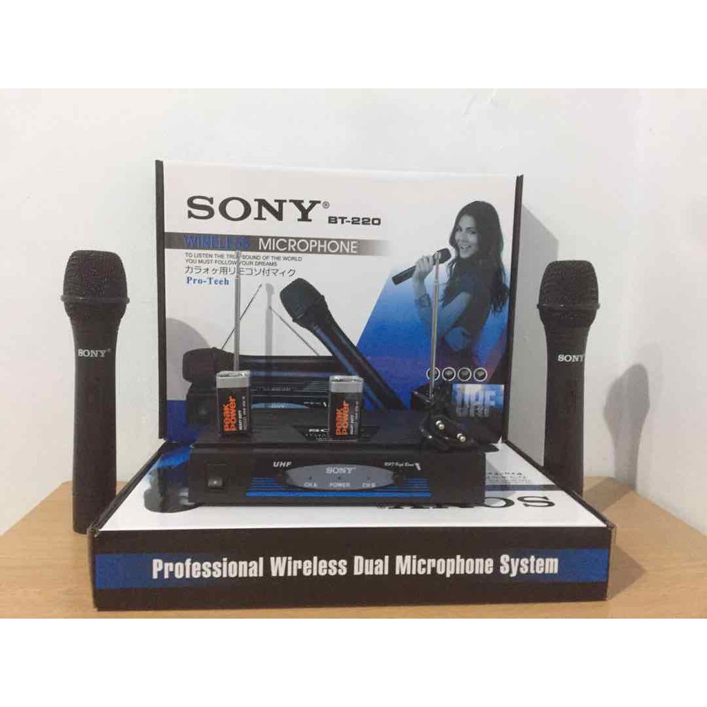 SONY Microphone Mic Double Wireless BT-220