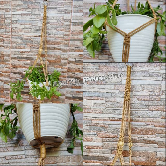 Gantungan pot tali kur