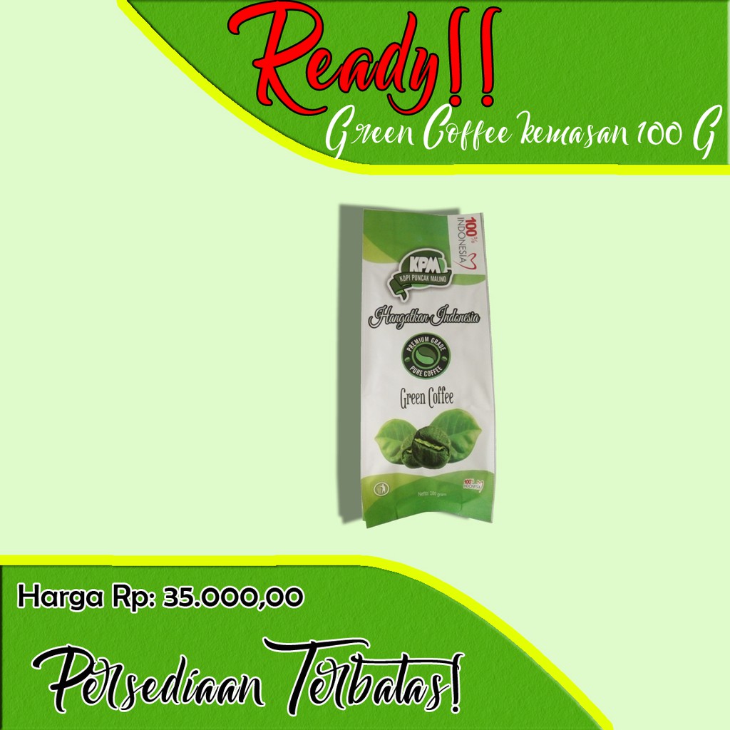 

Green Coffee/Kopi Hijau Murni Malino